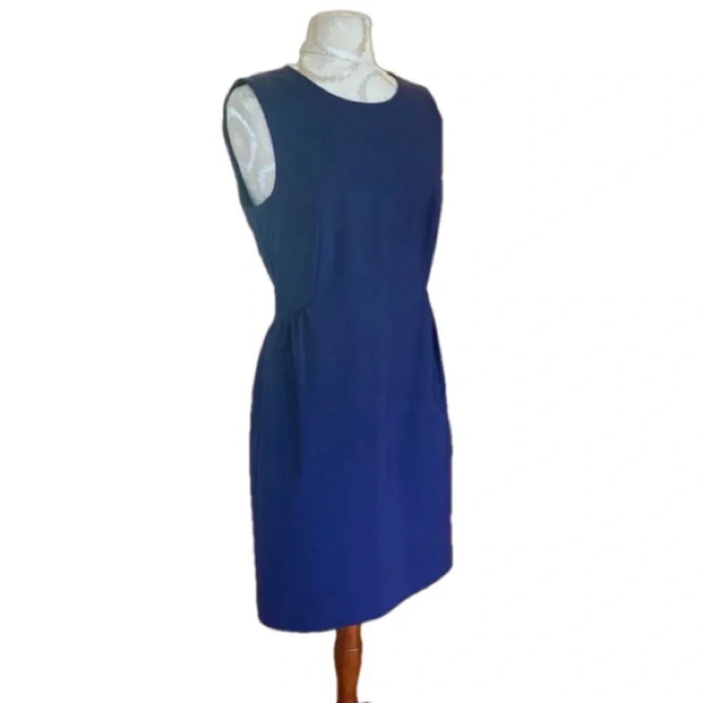 Kate Spade Rhys California Calling French Navy Blue Sleeveless Dress Size 10 NWT